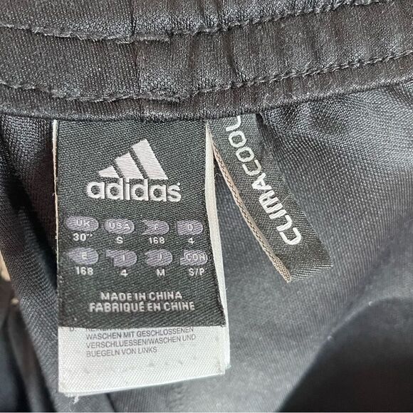 Adidas Track Pants Black/White Logo | SZ S - Picture 11 of 12